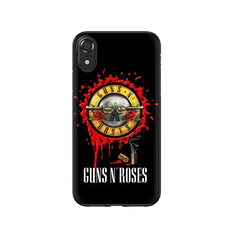 Силиконовый чехол для телефона EWAU guns N' Roses для iPhone 5 5S SE 6 6s 7 8 Plus X XR XS 11 Pro Max - Цвет: B1