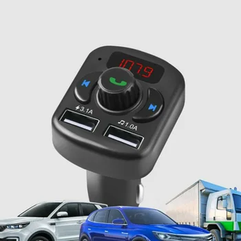 

Handsfree FM Transmitter FM Transmitter Player Dual USB Charge Wireless