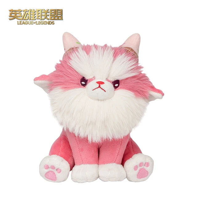 League of Legends Teamfight Tactics Cone Angry Horn Sitting Plush Doll Game Periphery Stuffed Toy Plush Doll Anime Pillow