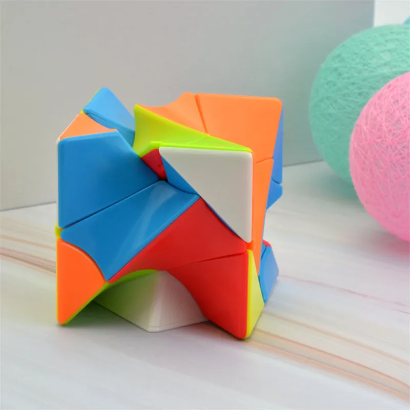 Cubo magico Lefun 3x3 кручение волшебный куб витой куб головоломка игрушка без наклеек красочные развивающие антистрессовые игрушки для детей