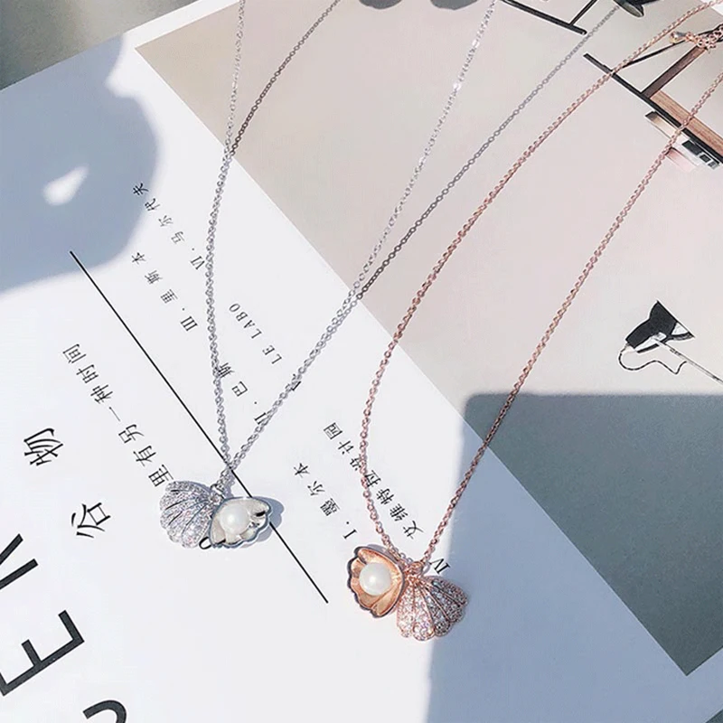 925 серебряное ожерелье с кулоном из волнистого жемчуга для женщин от дизайнеров, хорошее ювелирное изделие, подарок, новинка, LMNI076