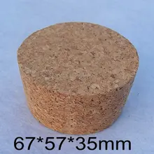 

67*57*35mm Lab Wooden Caps Tea Jar Stoppers Glass Wine Bottle Plugs Corks