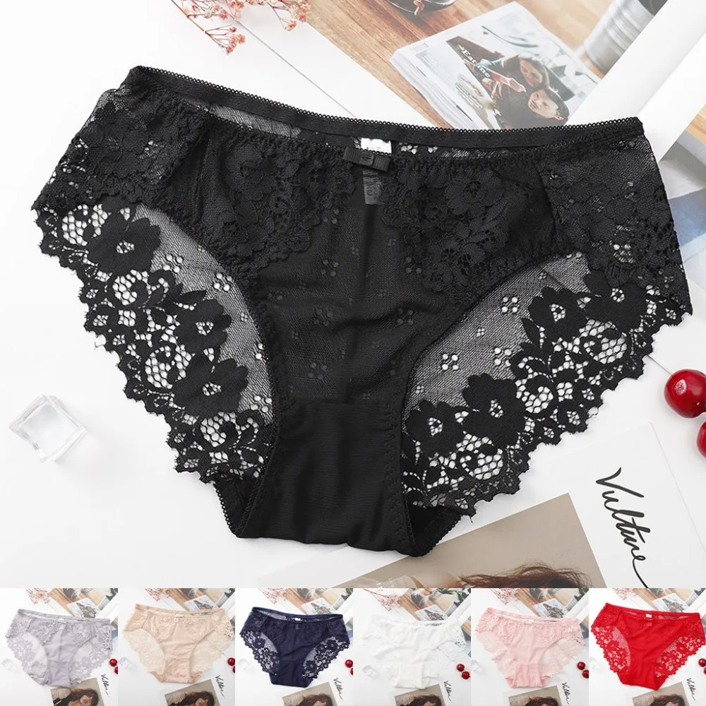 Women's underwear sexy lace high elastic ice silk underwear underwear women's breathable ladies waist underwear underwear 20N5 (2)