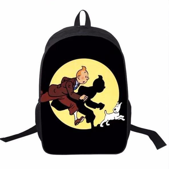 Мультяшный рюкзак Tintin Adventure/Popeye The Sailor для подростков, школьные рюкзаки для мальчиков и девочек, детские школьные сумки, женская сумка