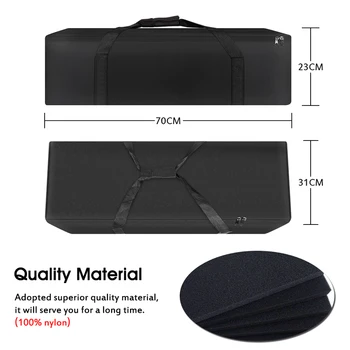 70x31cm Black Oxford Carry Photography Bag for Softbox Studio PhotoSingle Led Lamp with Tripod Photography Studio Kit Lighting 4