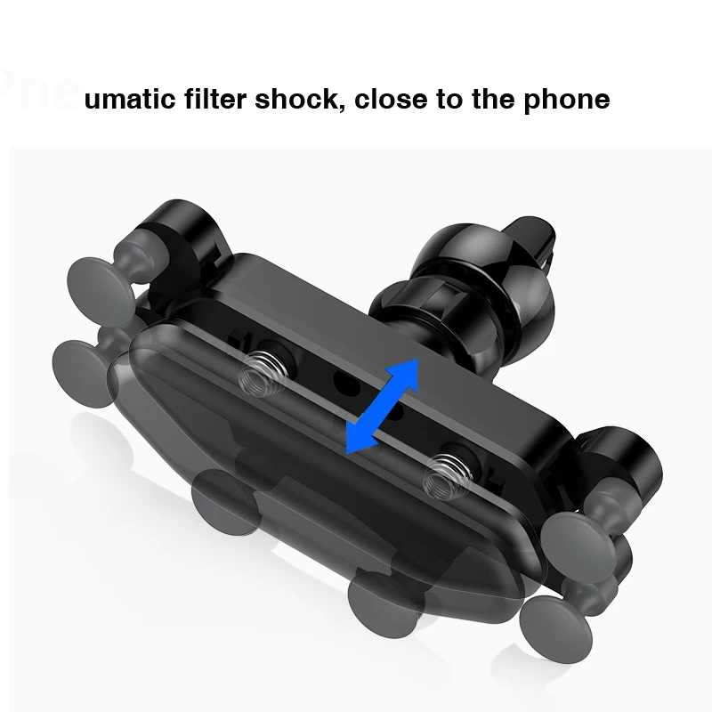 

Car Phone Holder Gravity Car Mobile Phone Holder Black Air Vent Mount Clip Smartphone holder Support Gravity sensing Auto Grip