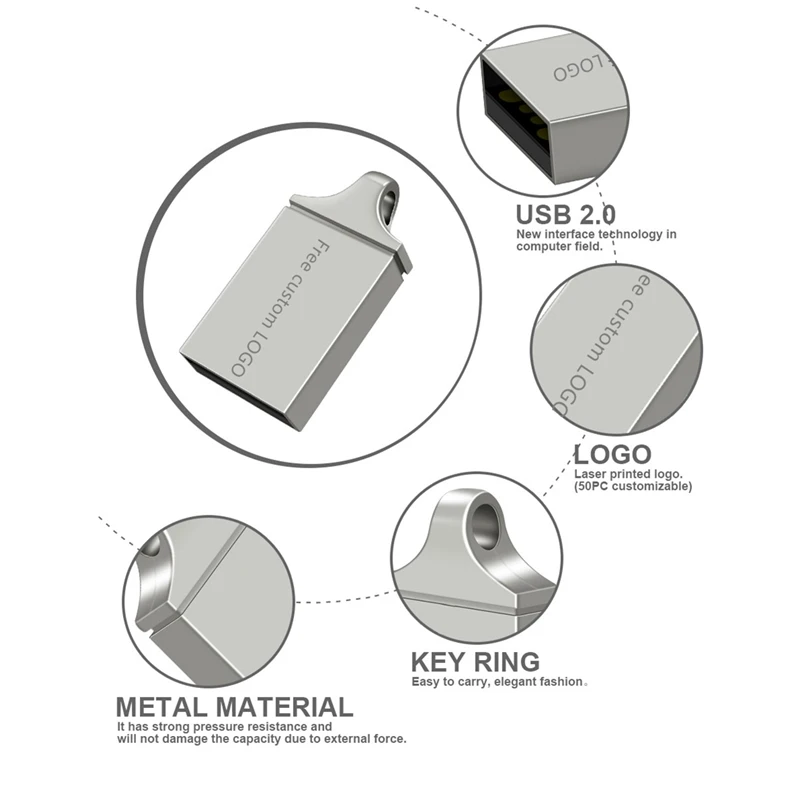 Флеш-карта памяти 64 ГБ 128 Гб водонепроницаемый металлический Usb флеш-накопитель 32 ГБ флеш-накопитель 8 ГБ Флешка 16 Гб U диск Usb 2,0 Бесплатный Пользовательский логотип