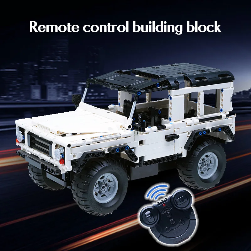 Cada 533Pcs Defender Remote Control Car Building Blocks For Technical RC Car Model SUV City Brick Toys For Children Boys