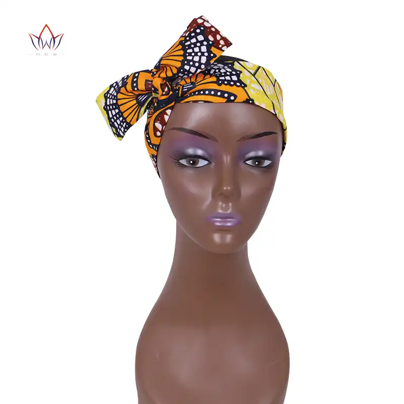 African Headwear For Women Ankara Headband Decorations Wrap Tie Scarf 