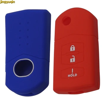 

jingyuqin 10pcs Silicone Remote3 Buttons Car Key Case Cover Case for MAZDA 3 5 6 CX-5 CX-7 CX-9 Housing Miata MX-5 MPS SP23