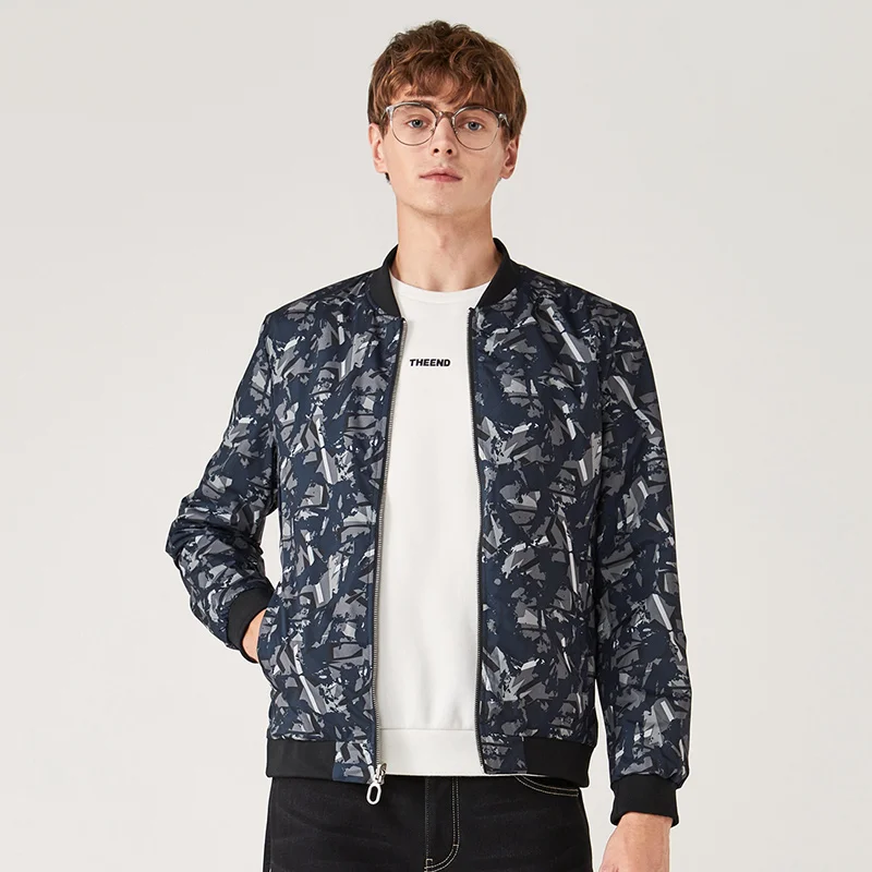 Куртка SEMIR мужская с воротником-стойкой повседневная одежда для позитивных и