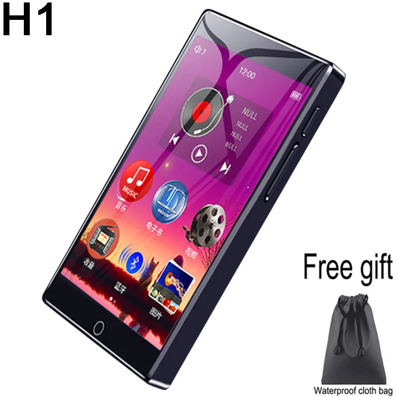 

RUIZU H1 4 inch Touch Screen Bluetooth 5.0 MP3 Player With Built-in Speaker Support FM Radio Recording Video E-book