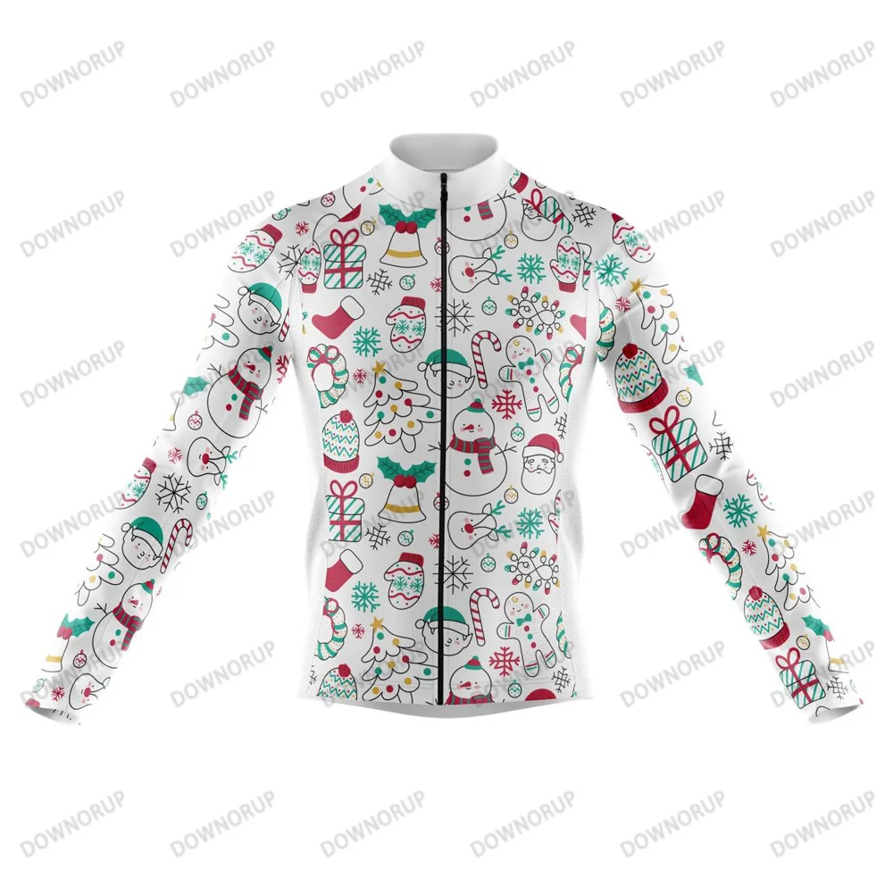 Festive Long Sleeve Men's Cycling Jersey - 16 Unique Styles