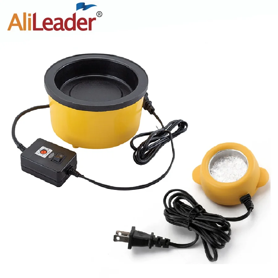 Alileader Best Quality Hot Glue Pot With 50G Free Melting Keratin Beads High Temp For Fusion Hair Extension Repair Tools |