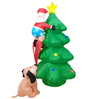 

2020-Inflatable Christmas Tree Santa Claus Chased