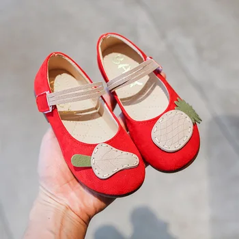 

Girls Shoes 2020 Spring Summer New Single Shoes Soft Bottom Princess Shoes Children Cartoon Velcro Low-Cut Baby Shoes