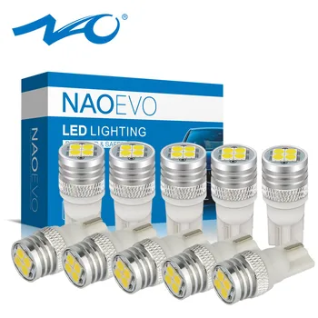 

NAO 10x W5W T10 1.9W 5W5 LED Light Car WY5W 12V 3030 400Lm 168 194 For E46 E60 E90 F10 F30 E39 F20 F87 X5 E70 Auto Interior Bulb