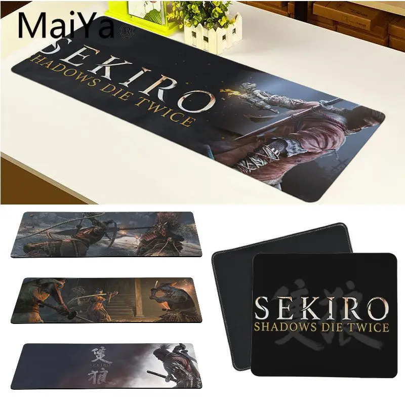 Высококачественный коврик для мыши Maiya SEKIRO большой компьютерный с двойной игрой