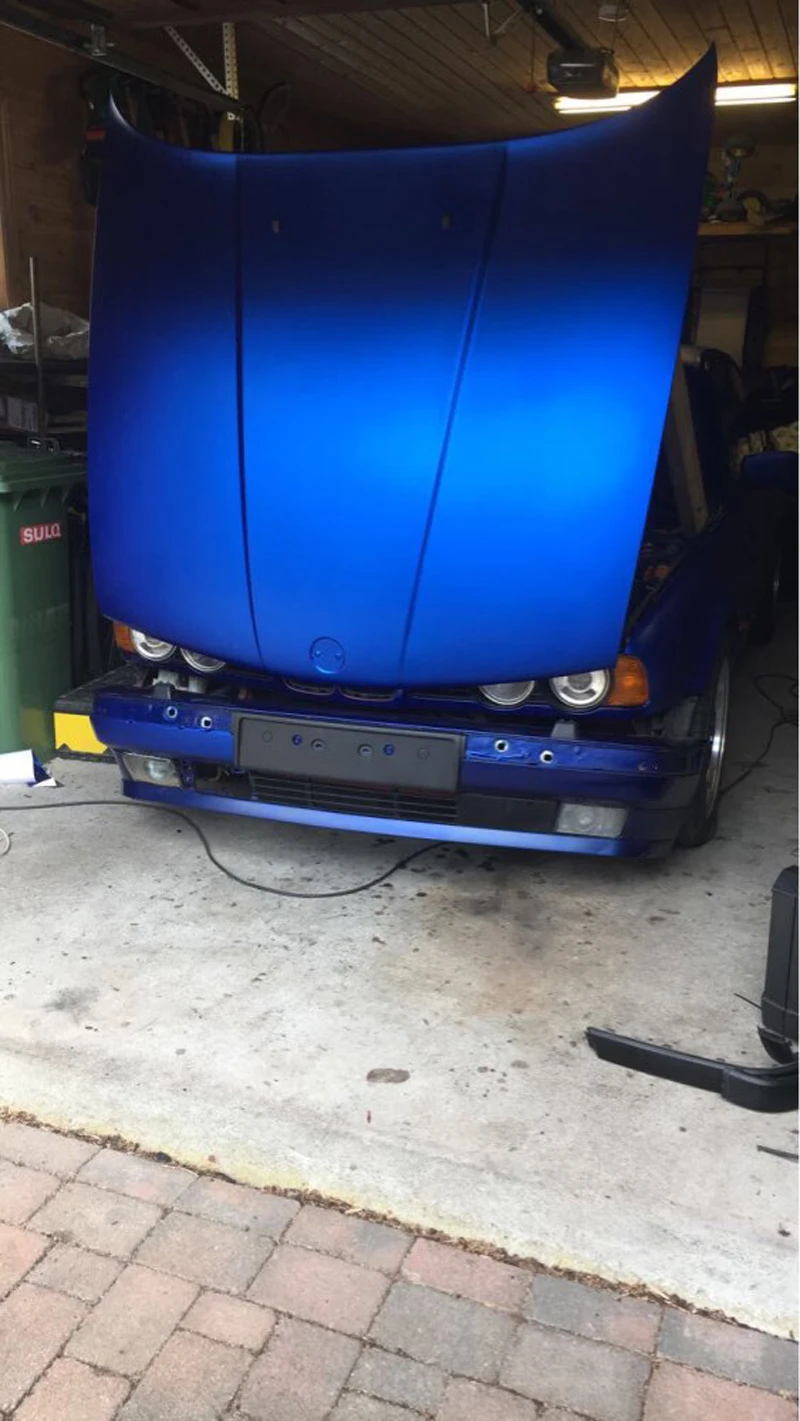 Blue Matt Metallic Vinyl Wrap Sticker-6