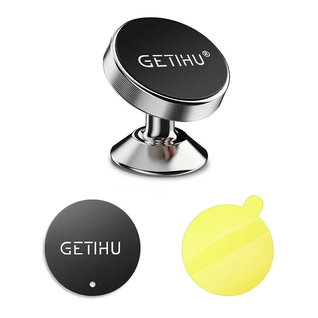 GETIHU Magnetic Car Phone Holder Metal Magnet Mobile Cell Support GPS Stand For iPhone 13 12 11 X XR 8 Xiaomi Huawei Samsung LG flexible mobile holder Holders & Stands