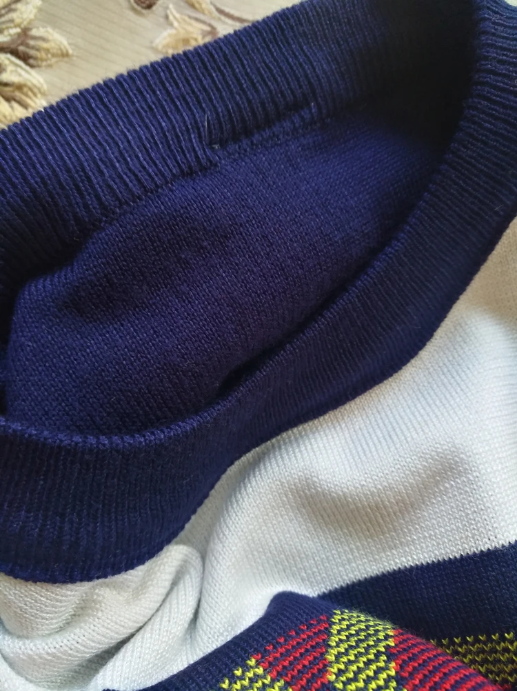Детские свитера; коллекция года; зимний двухслойный утепленный пуловер для мальчиков и девочек; вязаные свитера с круглым вырезом; одежда для малышей; топы