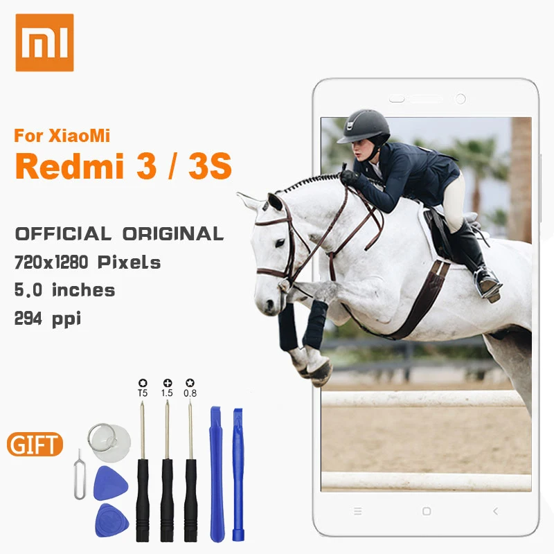 

Xiao Mi LCD Touch Screen with Frame Original Display For Xiaomi Redmi 3 / Redmi 3S Replacement LCDs Display For Redmi3 Redmi 3S