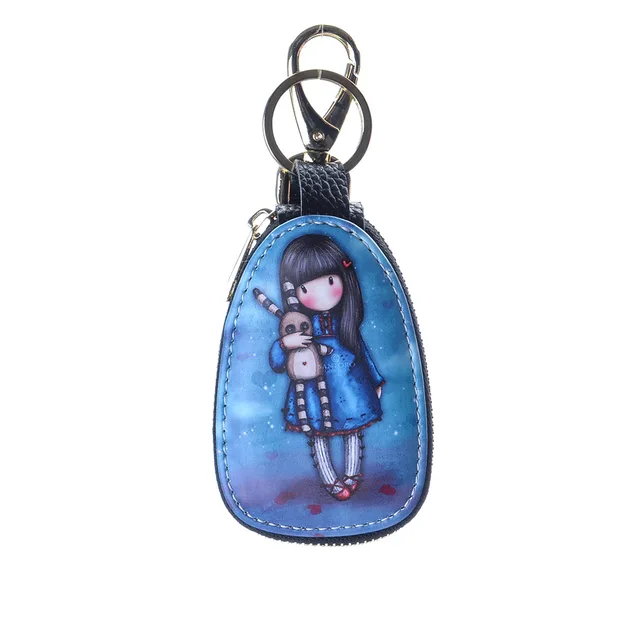 General car key case cartoon pattern protection cover men and women key case Porta Chaves Purse Porta Chave Funda Llave lan se nv hai