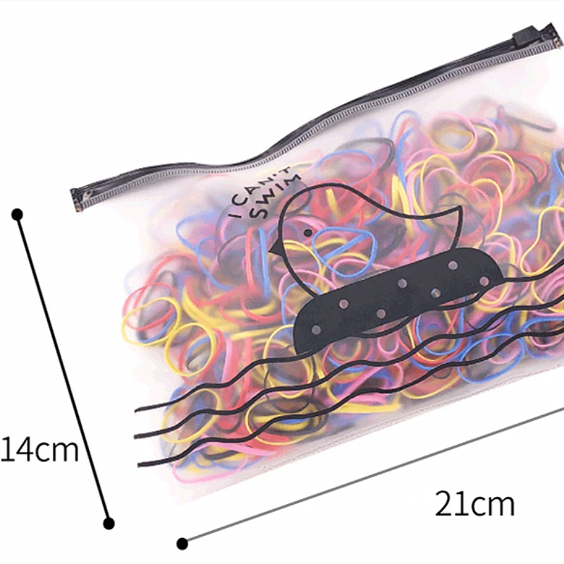 2500 Hair Bands Small Rubber Bands Fresh Hair Rings Children's Disposable Rubber Bands Colorful Headband Hair Accessories