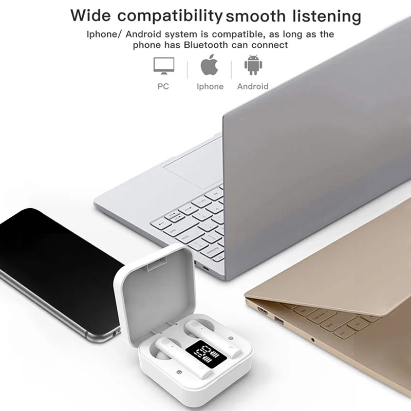 Air2s TWS With Dual Mic Bluetooth 5 0 Noise Reduction Earbud For Xiaomi LED Display Touch Control HiFi Stereo PK Air 2 SE
