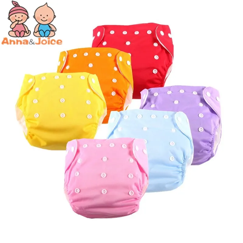 

2pc Baby Adjustable Diapers Children Cloth Diaper Reusable Nappies Diaper Cover Training Pants Washable Suit 5-14kg