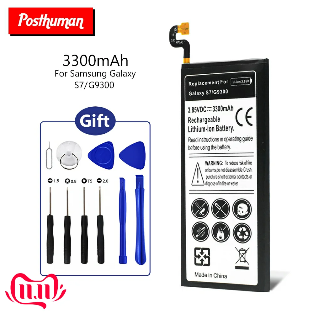 3,85 V 3300 mAh Lipo Батарея для samsung Galaxy S7 G930F с инструментами SM-G930 SM-G9300 SM-G9308 G9300 G930 литий телефон Батарея