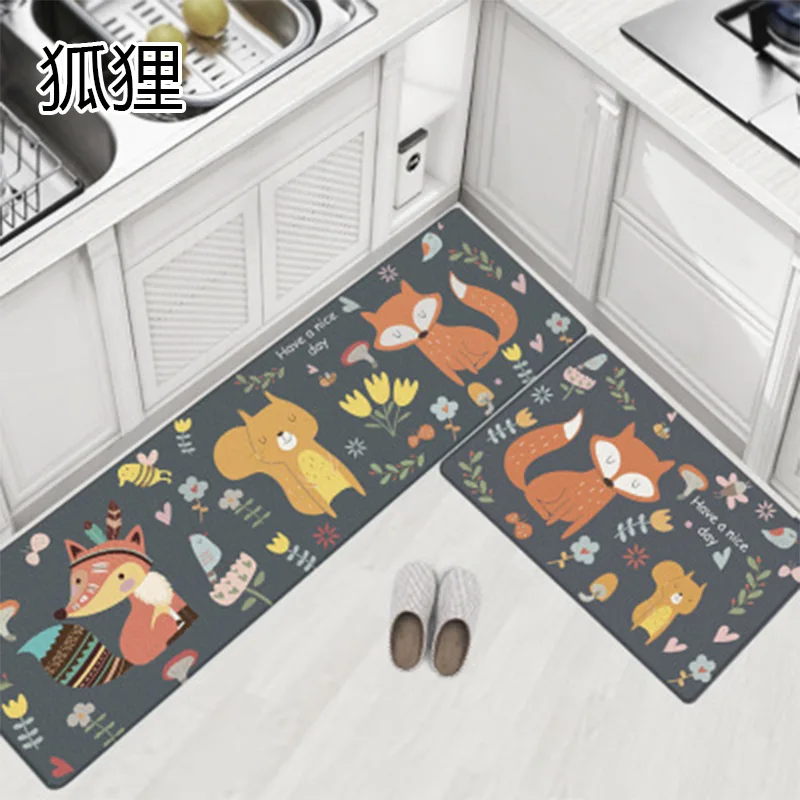 Quality Kitchen Carpets PVC Leather Floor Mats Tatami Waterproof Oil proof Kitchen Rugs Large Floor Carpets Doormats Bedroom - Цвет: 3