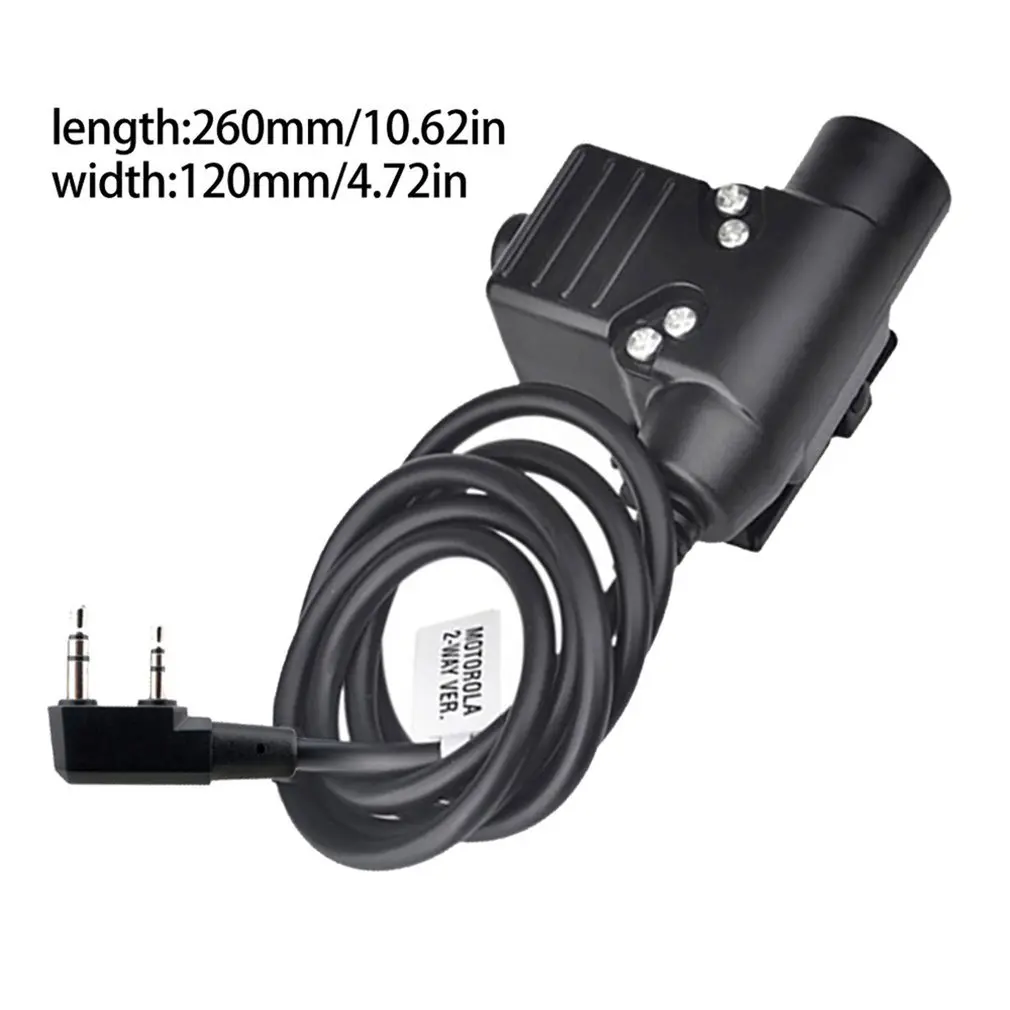Interface PTT Adapter U94 Interphone Launching Switch Button Assembly Push To Talk Earphone Headphone Adapter