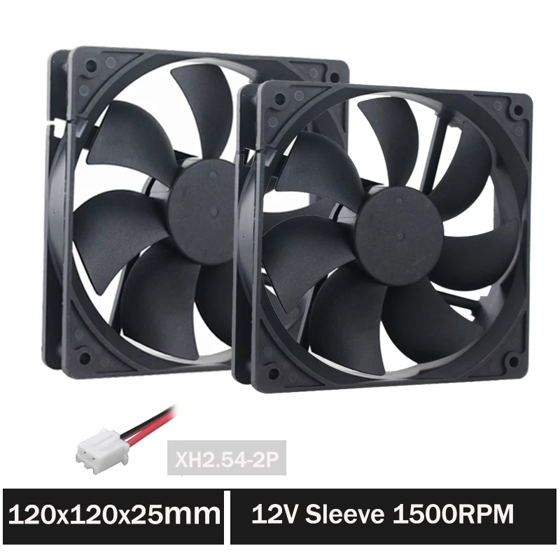 5 шт. бесщеточный вентилятор 12 в 120x120x25 мм 120 мм|brushless dc fan|dc fanlow noise |