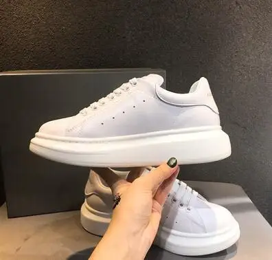 color 15 Bonjean/Новинка; женская обувь из белой кожи; повседневная обувь на шнуровке с круглым носком; визуально увеличивающие рост кроссовки для влюбленных - Цвет: color 15
