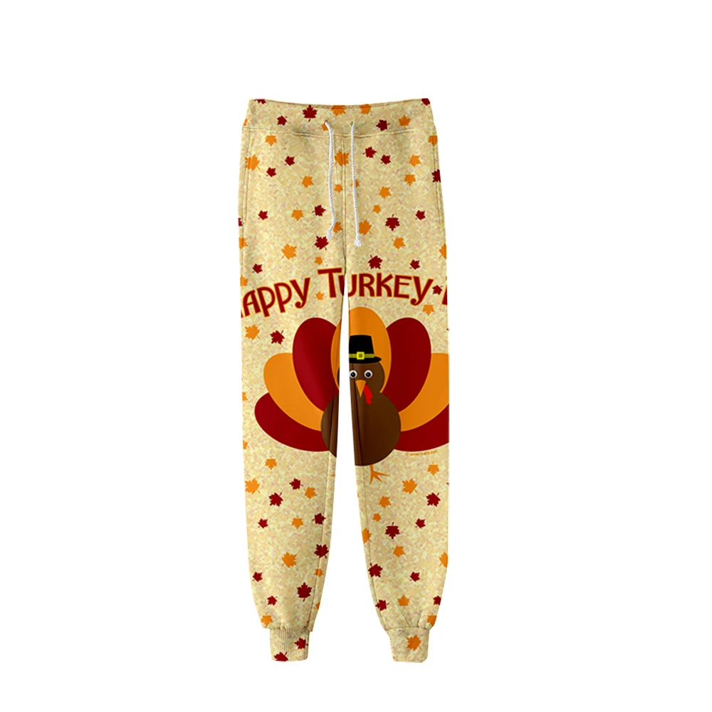 thanksgiving day unisex Sports Pants Trousers Fashion Popular Trend Comfortable Casual Pants