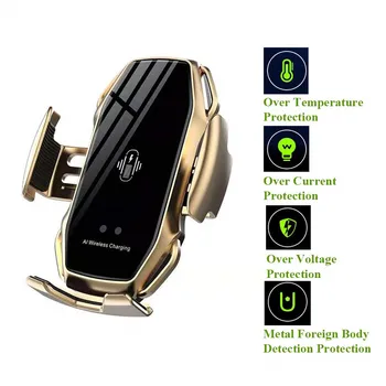 

Wireless Car Fast A5 Fast Charging Phone Holder Mount in Car for iPhone for Huawei Samsung Galaxy Fast Wireless Charger