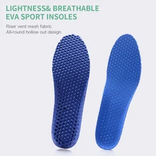 TOPSOLE Elastic breathable insoles sports running insoles non-slip quick-drying unisex insoles orthopedic memory foam 637