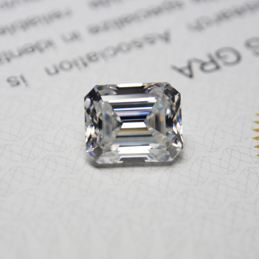 10*12 мм изумруд 6 04 карат VVS Moissanite супер белый свободный алмаз для свадьбы