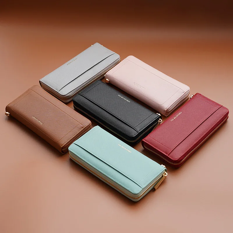 

2020New Fashion Women Wallets Long Style Multi-functional wallet Purse Fresh PU leather Female Clutch Card Holder
