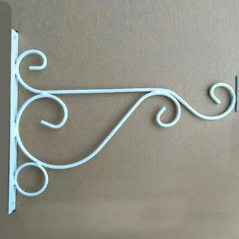 

1 PC Iron Wall Hanging Rack Flower Hook Bracket Hanger Art Plant Holder