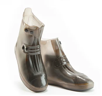 

High Top Shoe Cover Silicone Waterproof Shoes Covers Reusable Rain Shoes Covers Waterproof Overshoes Anti-skid Wear Unisex