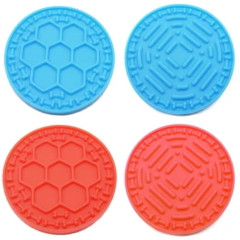 

Pet Dog Feeding Food Bowl Silicone Dog Feeding Lick Pad Dog Slow Feeder Treat Dispensing Mat For Dogs Cats Slow Food Bowls