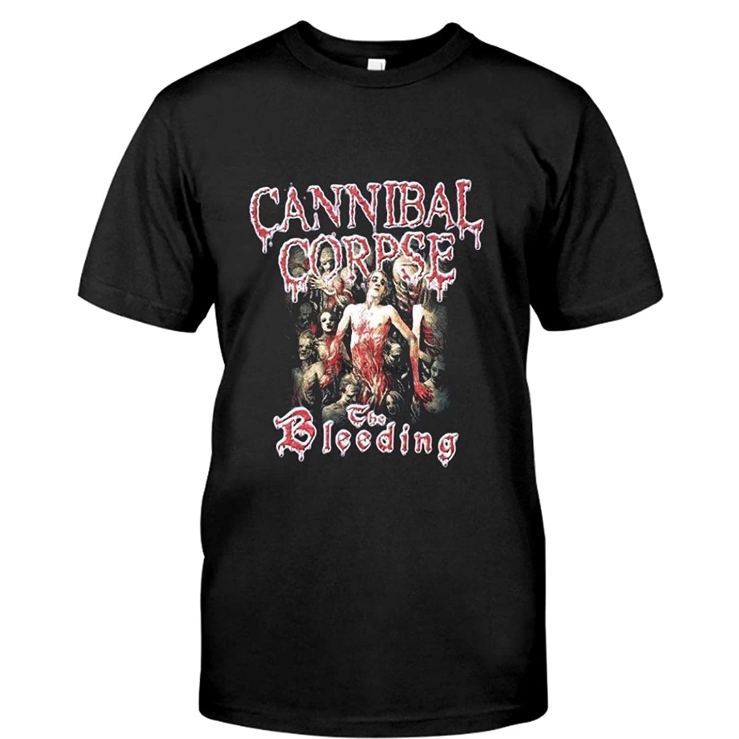 Кровельная Обложка-большой логотип-Cannibal-CorpseE-Черная футболка |