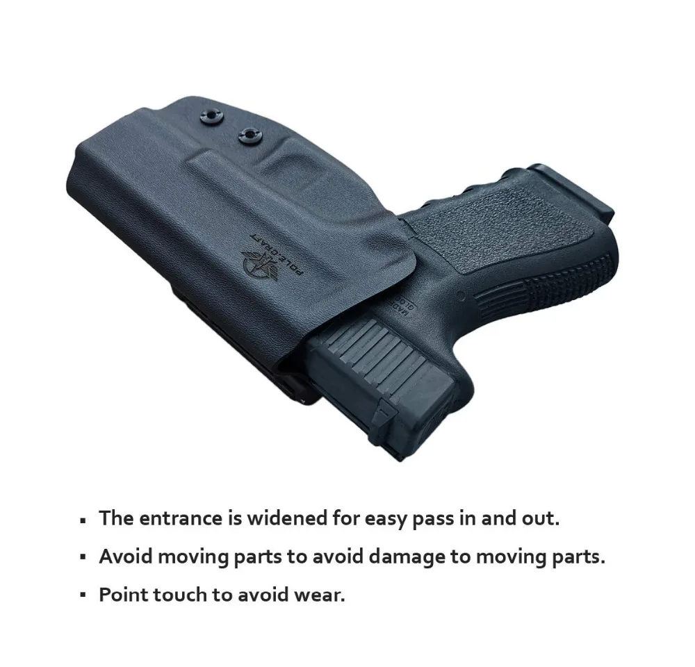 Чехол-Кобура PoLe. Craft OWB KYDEX Подходит для: Glock 19 19x23 32 17 22 31 25 26 27 33 30s чехол для пистолета