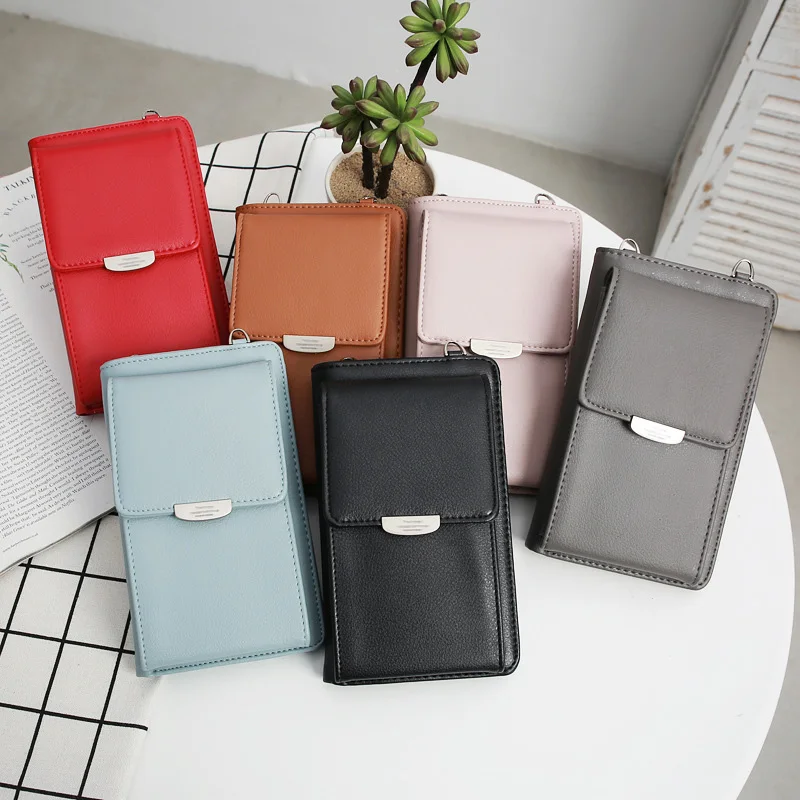 

All In One Design Crossbody Phone Wallet Case Multi Function Shoulder Bag TH36