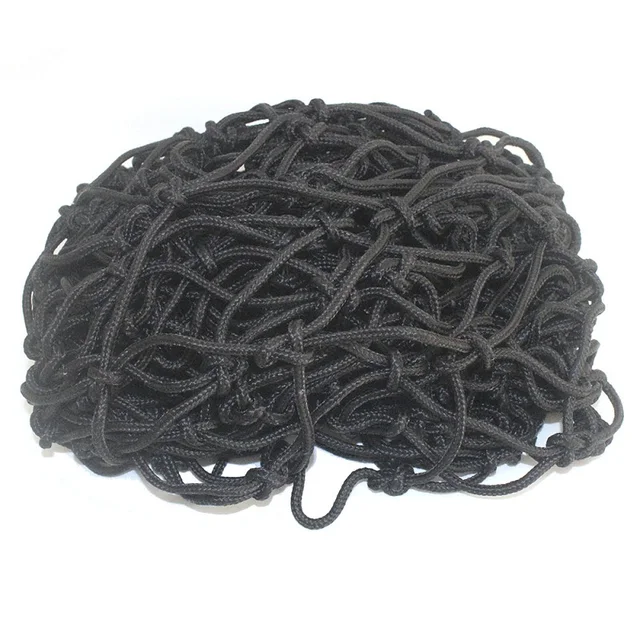 Ügyfél Méretű Fekete Kötéldekoráció Nettó Gyermekek Védelme A Biztonsági Háló Lépcsőn Eső Nylon Borító Függő 4 Mm -Es Rács 8 Cm
