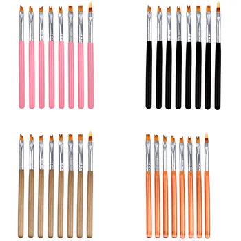 

8PC/Set DIY Nail Brush Nail Painting Brush Various Shapes Nail Designs Draw Flowers Patterns Manicure Pen Nail Art Tool