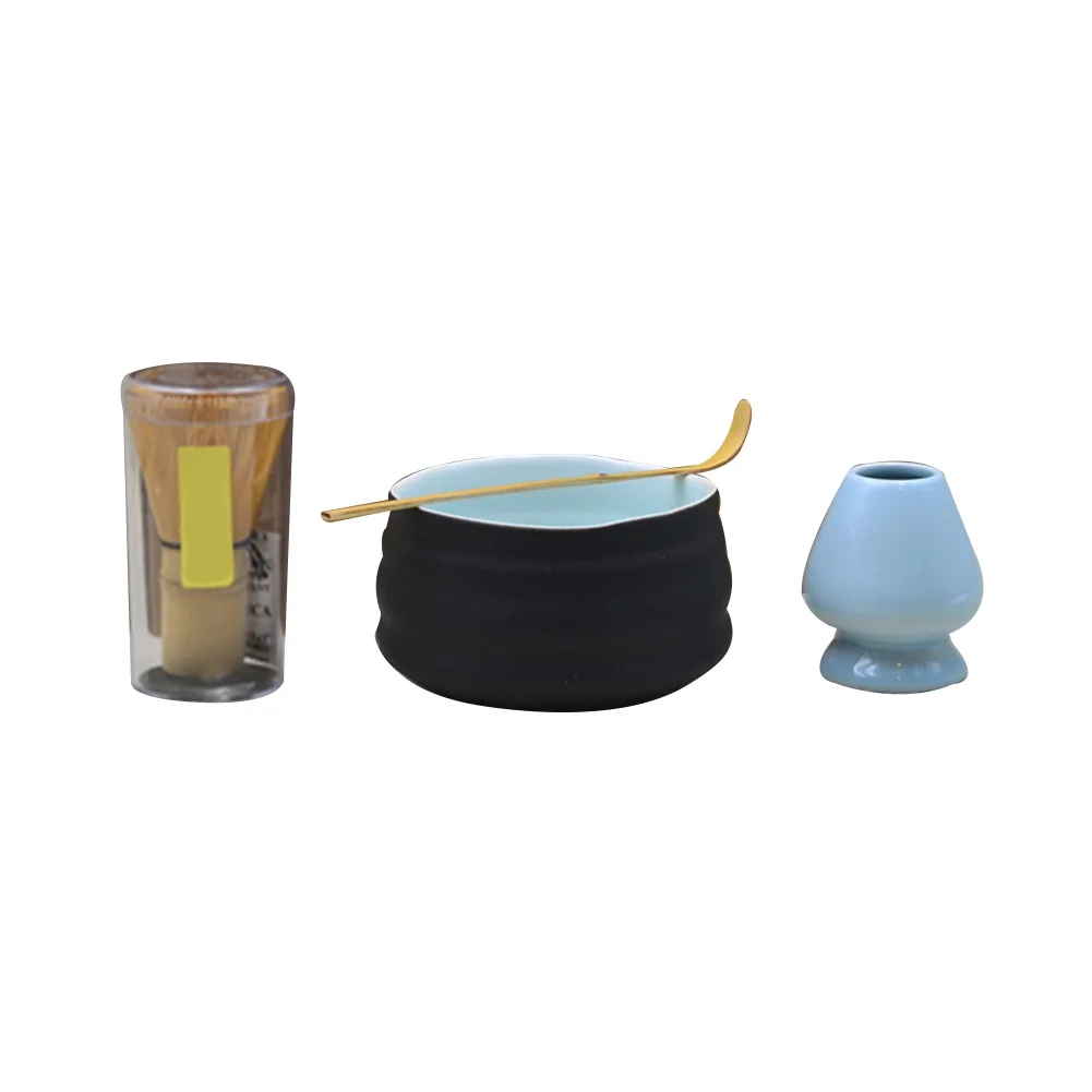 

Mixing Spoon Gift Tool Holder Ceremony Bowl Whisk Accessories Handmade Matcha Tea Set Combination Antioxidants Ceramic