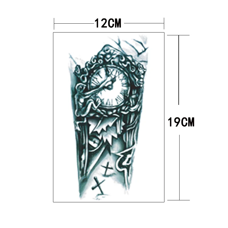 Крестовая Татуировка переводная рука теленка Временная водостойкая картина тела Мужская и женская тату-наклейка